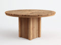 Table de jardin - Bois - 140x140x75 cm - Bois naturel - Style contemporain